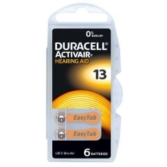 DURACELL 13 NUMARA İŞİTME CİHAZI PİLİ  (1 PAKET= 6 ADET PİL)