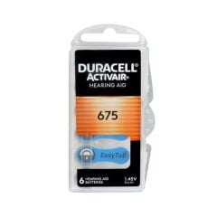 Duracell 675 Numara İşitme Cihazı Pili,  PR44 (675 numara) Çinko-Hava Düğme Pil